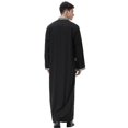 thumbnail image 3 of Hombres Islámicos Sauditas Musulmanes Túnica Larga Dubai Árabe Thobe Kaftan Ropa, 3 of 4