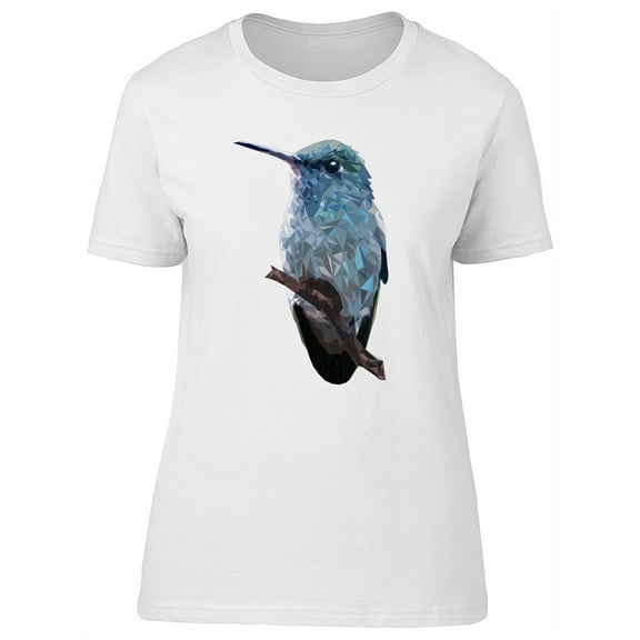 Beautiful Geometric Hummingbird T-Shirt Women -Image by Shutterstock, Female Small
