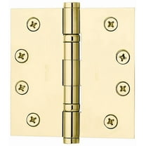 Baldwin 1046031I 4.5 x 4.5 in. Ball Bearing Hinge, Non-Lacquered Brass