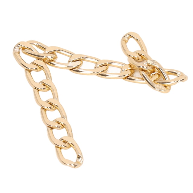 Cadena de bordillo de aluminio cadenas de bordillo de metal fáciles de almacenar 10 m resistente duradera simple elegante para hacer joyas ANGGREK Otros