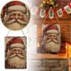 thumbnail image 3 of Adornos Navideños Retro Y Nostálgicos De Papá Noel. Adornos Para Fiestas Temáticas Navideñas. Adornos Para Puertas., 3 of 8