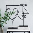 thumbnail image 3 of Renwil Posie Modern Metal Decorative Statue in Black (Set of 2), 3 of 10