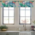 thumbnail image 4 of LALILO Kitchen Curtain Valance Colourful Beach South Australia Rod Pocket Window Curtain 52"x 18" Set of 2, 4 of 7