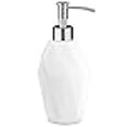 thumbnail image 3 of Essentra Home Modern White Collection Soap Dispenser with Chrome Metal Pump â€“ 12oz, 3 of 3