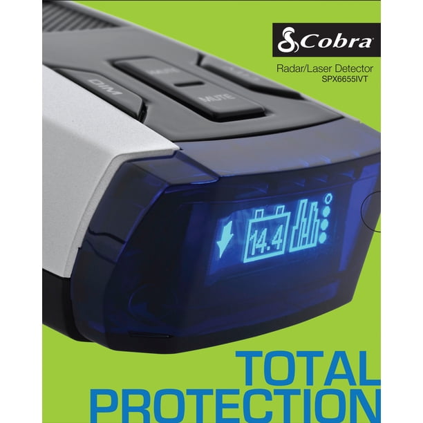Cobra SPX6655IVT Radar/Laser Detector - IVT Filter, Instant-On