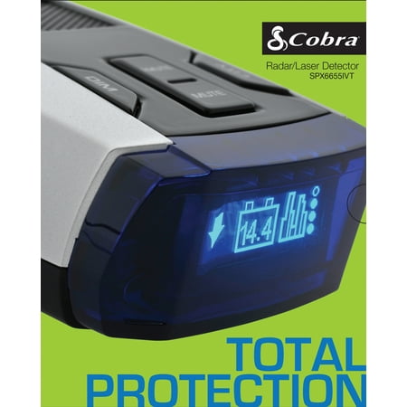 Cobra Radar Detector w/ OLED Display/Voice/IVT Filter