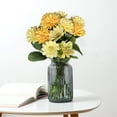 thumbnail image 7 of Artificial Chrysanthemum Daisy Bush,Realistic Faux Silk Flower Bouquet with Stems,Indoor Outdoor Home Decor for Wedding Party Table Centerpieces,office Garden Patio Balcony Decoration, 7 of 7