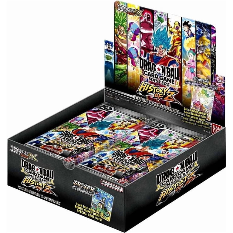 Bandai Dragon Ball Super Masters TCG History of Z Booster Box (24 Packs) -  Walmart.com