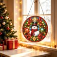 thumbnail image 2 of DVKOVI Christmas Snowman Winter Acrylic Puzzle Suncatchers DIY Stained Glass Home Garden Indoor Decor Window Hanging, 2 of 3