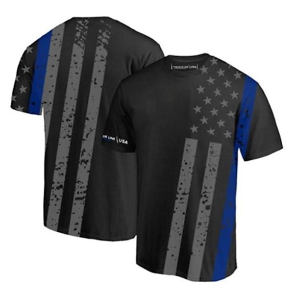 Thin Blue Line SUB-TBL-SHIRT-2XL 2XL All-Over Sweat-Wicking Athletic T-Shirt