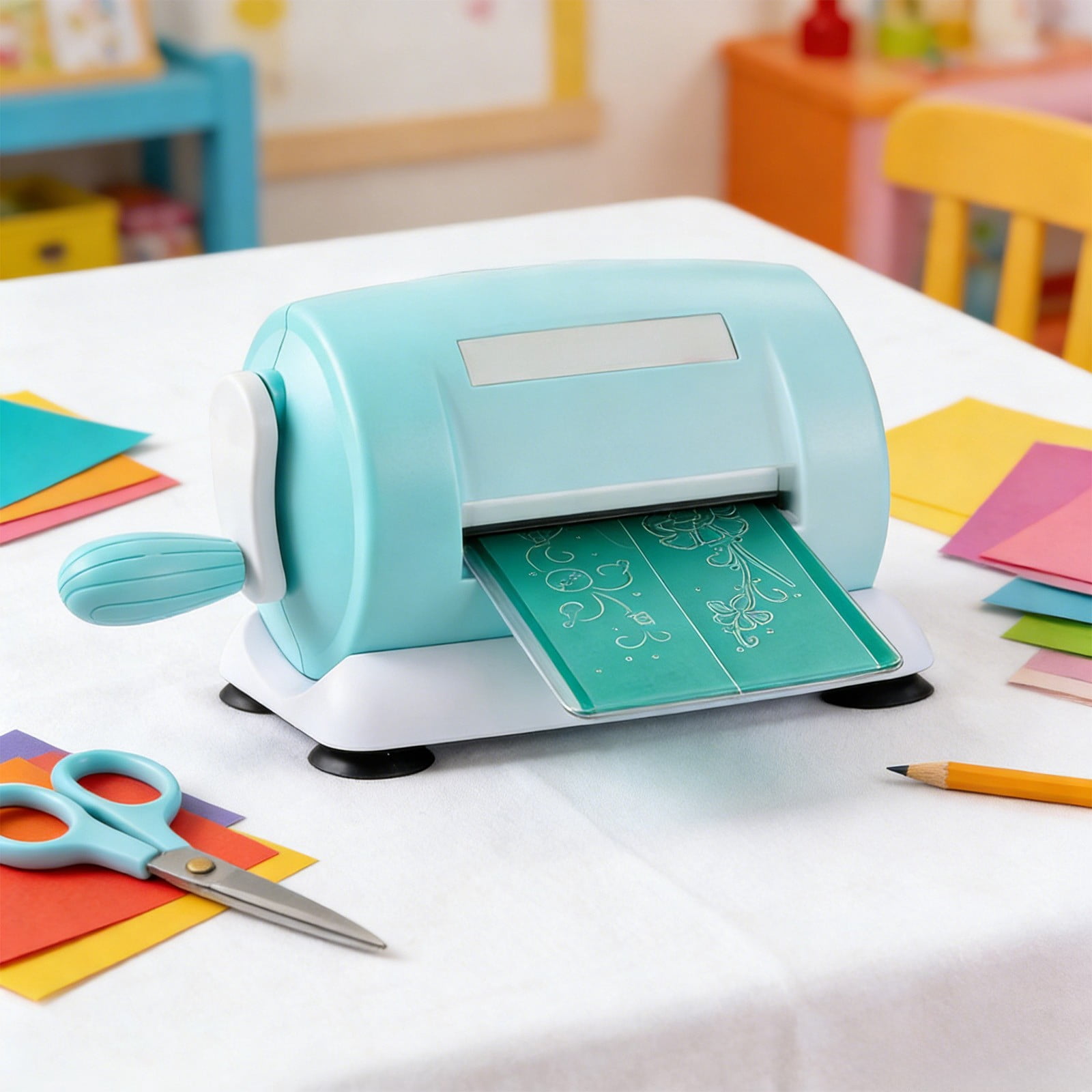 Die Cutting Machine, Embossing Machine, Scrapbooking Die-cut Machines, Carbon Steel Hand-cranked DIY Creative Educational Toy For Paper Craft Card Making
