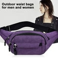 thumbnail image 6 of NKZNKZ 2 Pack Fanny Packs for Men and Women Waist Bag with 3-Zipper Pockets Bum Bag Waist Pack Water Resistant Sports Waist Pack Bag Bum Bag for Running, Travel, Walking, Hiking BLACK*2, 6 of 8