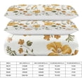 thumbnail image 2 of HAHDAXIA Yellow Flower Bedding Solid Comforter Set for All Seasons,3 Pieces(1 Comforter+2 Pillowcases),Soft Microfiber Bedding Set Queen(90"x90"), 2 of 7