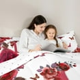 thumbnail image 3 of Erosebridal Ensembles de Couette Fleur Initiale L Format Double, Couettes et Duvets Robe de Princesse, Literie Réversible Conte de Fées Ensemble de Couette Double, Décoration de Chambre Super Douillette, 3 Pcs, 3 of 7