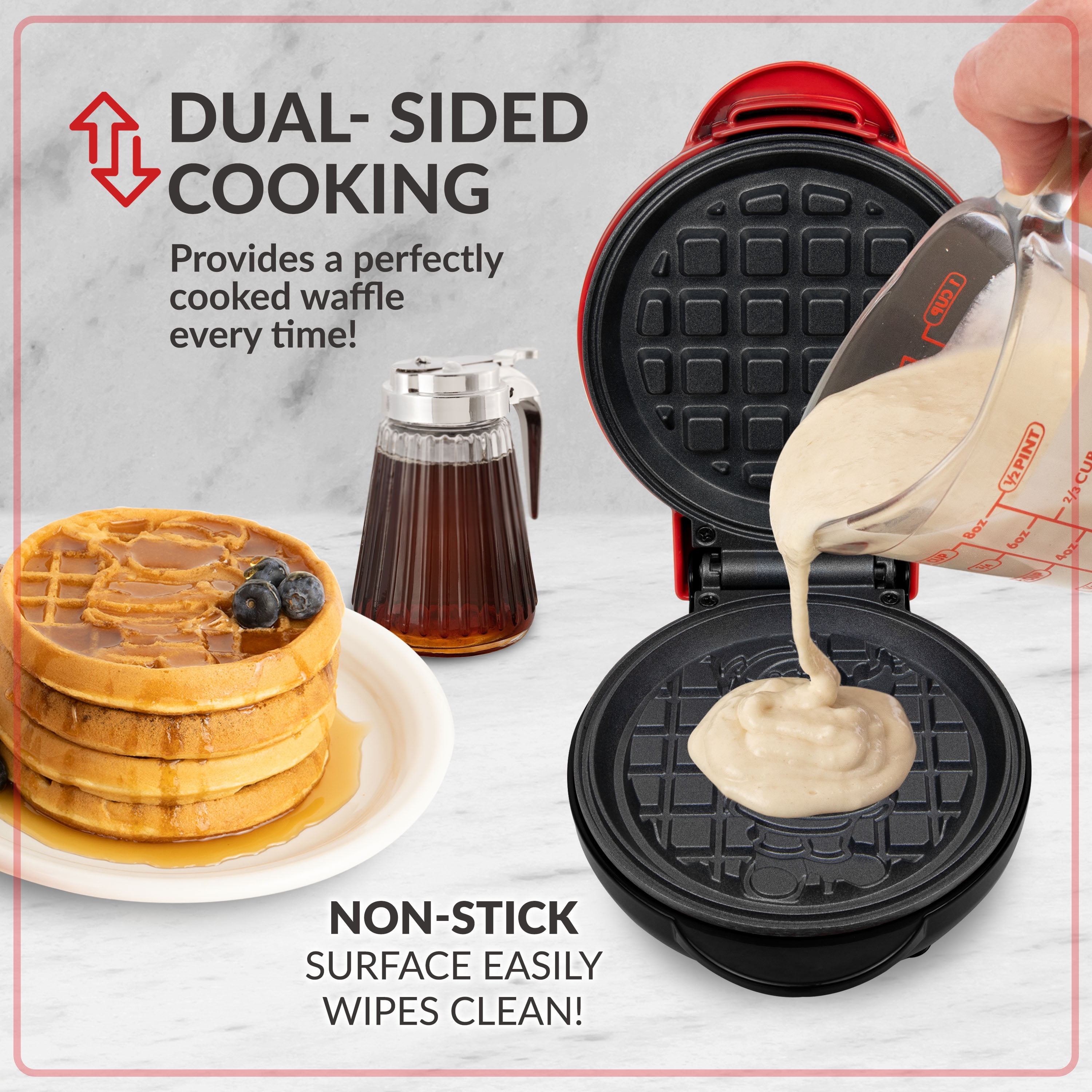 Nostalgia MyMini Santa Claus Holiday Waffle Maker