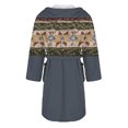 thumbnail image 5 of MEICHEN Bath Robes for Women Fashion Hooded Fleece Robe Soft Warm Bathrobe Cute Striped Plush Loungewear with Pockets Women's Essentials Summer Sleepwear, 5 of 5