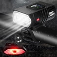 thumbnail image 3 of Jiaeri USB Rechargeable Bike Headlight 1000 Lumens with Wireless Remote Turn Signals, IPX5 Waterproof Bicycle Front Light & Rear Safety Brake Light for Night Cycling, Mountain Road Commuting, 3 of 8