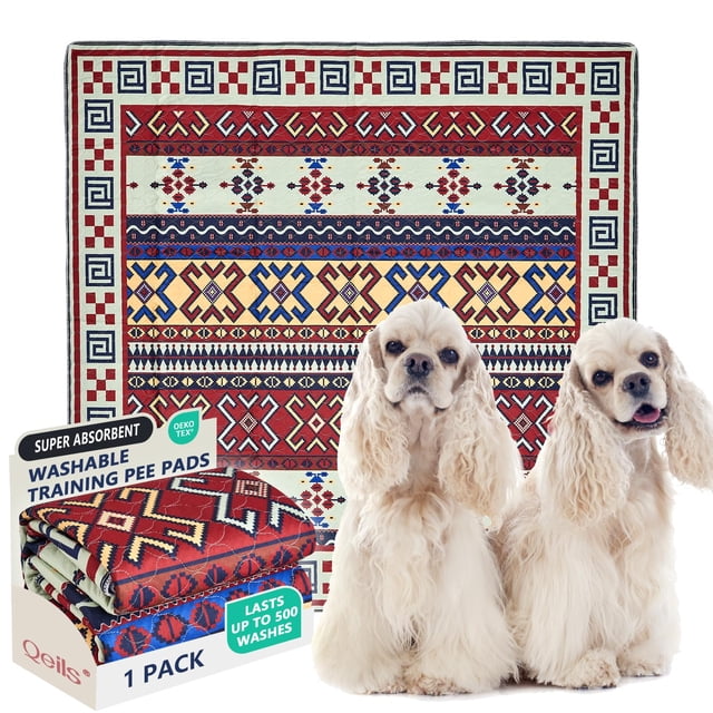Alfombrilla Reutilizable para Orinar de Perro Qeils 183x183 cm Súper Absorbente