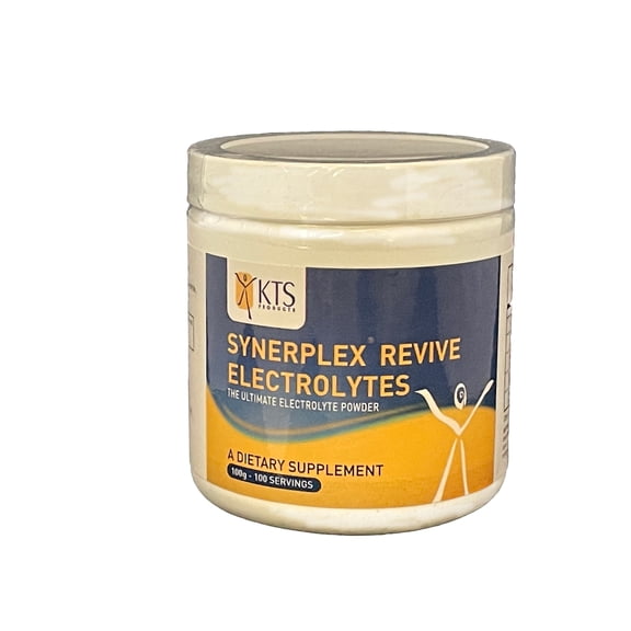 Synerplex Revive Electrolyte Powder is the best and most complete electrolyte formula available, Helps hydrate, reduce cramping and detoxify 100grams