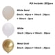 thumbnail image 3 of Kit de arco de guirnalda de globos blanco crema Beige, decoración de compromiso, boda, Bautismo, Baby Shower, fiesta de cumpleaños, 3 of 4
