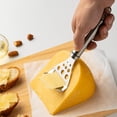 thumbnail image 2 of SLYNSHome Cheese Slicer Stainless Steel Cheese Plane with Handle, 2 of 5