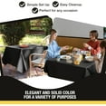 thumbnail image 7 of Crown Display 12-Pack Black Square Plastic Tablecloths | 52x52 Inch Disposable Table Covers for Parties, 7 of 7