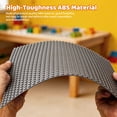 thumbnail image 5 of 4 pack Building Base Plates Dark Grey, 10"x10" Urban City Bricks Baseplates Building Plates for DIY Activity Tables, Compatible with Major Brands, 5 of 6