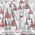 thumbnail image 5 of Southshore Fine Living, Inc. Comforter Cal King w/ Pillow Shams - Christmas Tree Print, Red & Grey, 5 of 9