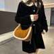 thumbnail image 2 of Bolso Bolsos Hombro Mujeres Gamuza Felpa Vintage, 2 of 9