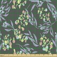 thumbnail image 2 of Ambesonne Botanical Fabric by the Yard Upholstery, Eucalyptus Leaves Herbs, 5 Yards, Dimgray and Multicolor, 2 of 5