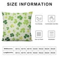 thumbnail image 5 of Nawypu  St Patricks Day Decorations Pillow Covers,Lucky Shamrock Clover Pillows Decorative Throw Pillow Covers,Spring Happy Holiday Farmhouse Decor Cushion Case for Home Couch Sofa, 5 of 5