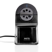 X-ACTO Pencil Sharpener, School Pro Electric Pencil Sharpener, With Six Size Dial, XL Shavings Bin, Black, 1 Count