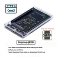 thumbnail image 6 of CY Dual NGFF B+M-Key M.2 SSD Card JBOD Raid0 Span Bridge to USB3.0 Type-C USB-C 2.5inch SATA Combo Enclosure, 6 of 7