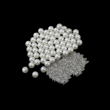 

Trimming Shop Pearl Rivets Studs Round Rivets with Four Claw Nail Studs for Embellishment Clothing Bags Leathercrafts Shoes Decoration Jewelry Making 8mm 100 Sets