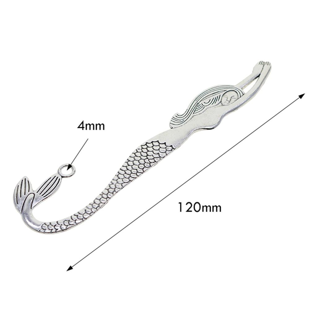 2x 10 Pcs Mermaid Bookmarks Bookmarks Bookmarks Bookmarks Paper Clips, Made of Metal