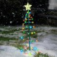 thumbnail image 1 of Artificial Solar Christmas Tree, Solar Outdoor Christmas Tree Decoration, Outdoor Solar Garden Lights,christmas Decoration Led Light Tree (color), 1 of 5