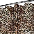 thumbnail image 3 of Brown and Black Leopard Print Shower Curtain 36"x72" ,Bathroom Decorative Shower Curtains Set with 12 Hooks,Modern Waterproof Washable Shower Curtain, 3 of 6