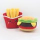 thumbnail image 4 of Juguetes Para Apretar Perros, Juguetes Para Masticar Cachorros De Peluche, Forma De Comida Suave, Juguete Para Mascotas, Patatas Fritas, Hamburguesas, Batidos, Juguetes Methold PT002372-03, 4 of 6