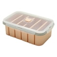 thumbnail image 2 of Honmine Large Capacity Multi Compartment Silicone Lunch Box, Soup Box Food Storage Box Food Grade, Bento Bowl Lunch Box for Microwave Freezer, 2 of 5