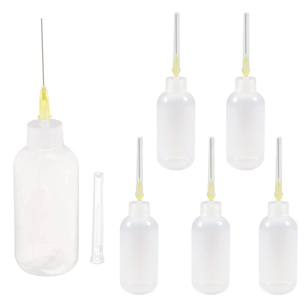6 Needle Tip Bottle Liquid Flux Dispenser Oil Solvent Applicator