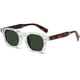 thumbnail image 1 of Anteojos de sol AIEYEZO retro cuadrados de marco grueso UV400 unisex, 1 of 2