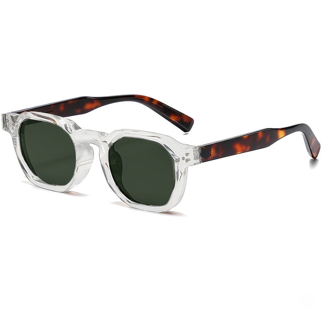 Anteojos de sol AIEYEZO retro cuadrados de marco grueso UV400 unisex