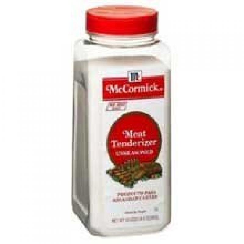 McCormik Unseasoned Meat Tenderizer, 35 oz. container, 6 per case