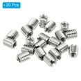 thumbnail image 3 of Uxcell Thread Adapters Sleeve Reducing Nut 20pcs M4x0.7 Male to M2.5x0.45 Female Repairing Insert Nut 5mm, 3 of 6