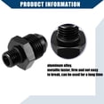 thumbnail image 6 of Unique Bargains 1 Set Fuel Fitting Fuel Line Male Flare Adapter for Car Metric M12x1.5 to 8AN Male Flare Adapter Black, 6 of 6