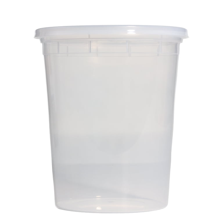 Clear Plastic Deli Containers with Lids, 32 oz, 40 Piece photo 2