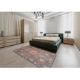 thumbnail image 4 of Ahgly Company Indoor Rectangle Abstract Rosy Purple Oriental Area Rugs, 8' x 10', 4 of 6