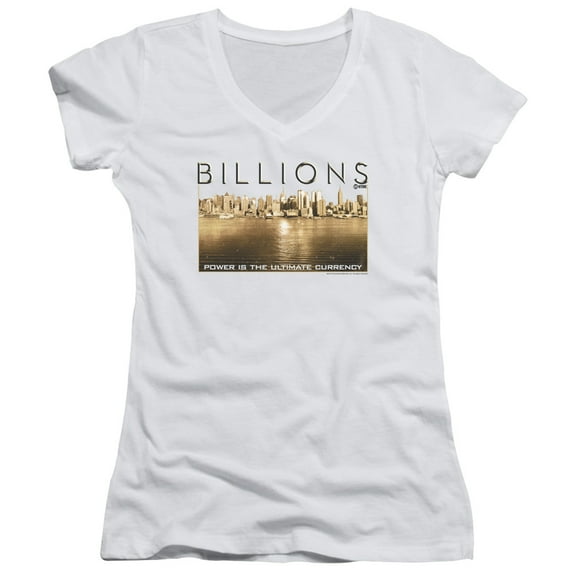 Billions - Golden City - Juniors Cap Sleeve V-Neck Shirt - Medium
