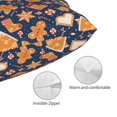 thumbnail image 3 of Sikiie Gingerbread Delights Pillow Covers, Throw Pillow Case Cushion Covers,Cushion for Bedroom,Couch,Home-16"x24", 3 of 6