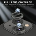 thumbnail image 2 of Dteck for iPhone 14 Plus Camera Lens Protector, for iPhone 14 Camera Lens Protector, Individual Metal Anti Scratch HD Clear Case Friendly Tempered Glass Camera Cover,Black, 2 of 6